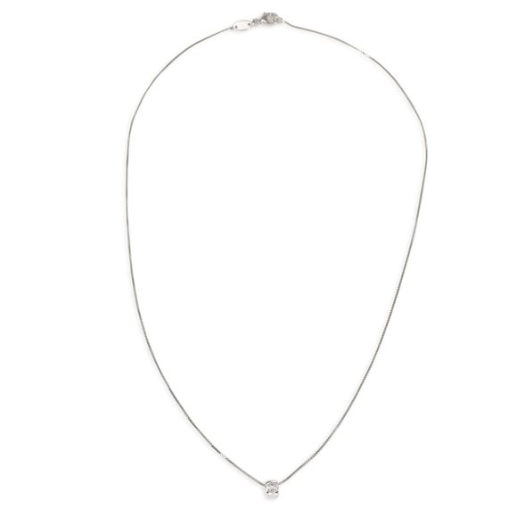 Theo Fennell Solitaire Pendant in 18K White Gold 0.25CTW - Picture 2 of 3